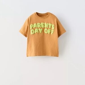 Kids Tan Graphic T-Shirt